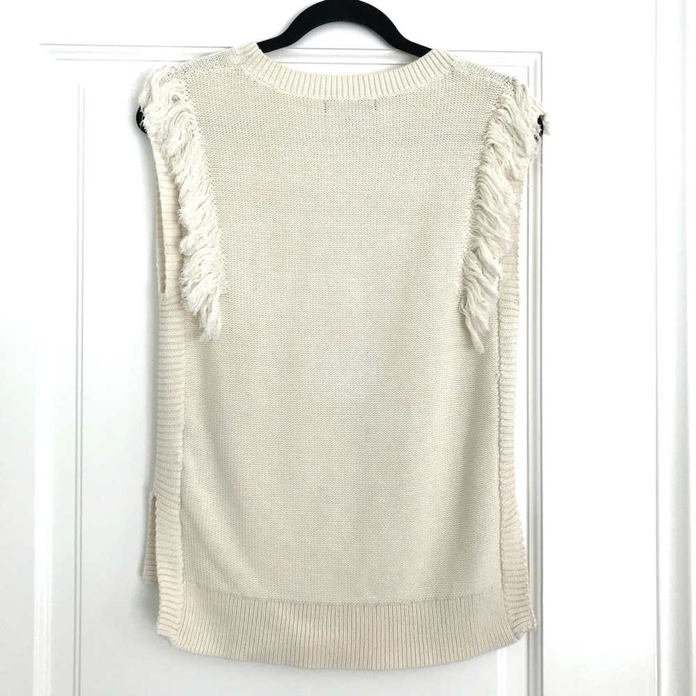 Banana Republic Fringe Sweater Vest - S - Picture 4 of 6